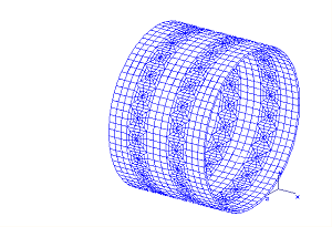 Lösung mit Finite Elemente Methode: Verspannte Doppelwand mit 2 Reihen Inneren Zugankern