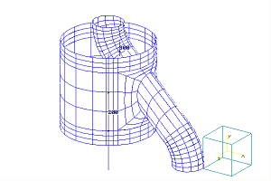 Lösung mit Finite Elemente Methode: internal Pipe